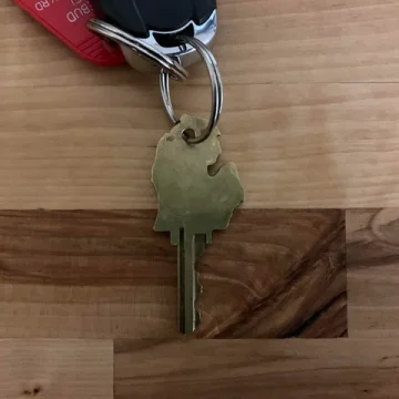 sleutel nog in huis